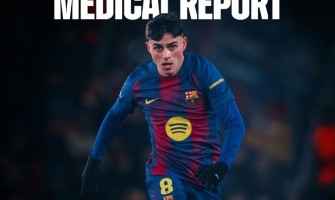 Barcelona anuncia lesão de Pedri: vai estar afastado por um mês